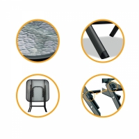 Masa pliabila din sticla transparenta, pentru gradina, 40 x 40 x 46 cm, My Garden,7624